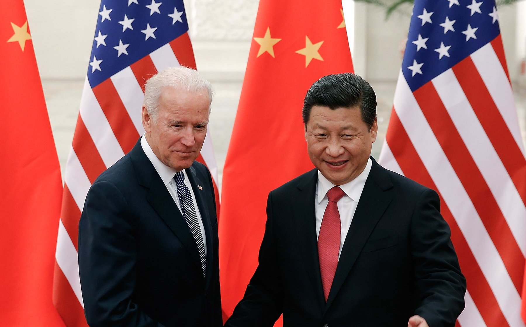 Joseph R. Biden Jr., then vice president, with President Xi Jinping of China in 2013.Credit...Lintao Zhang/Getty Images